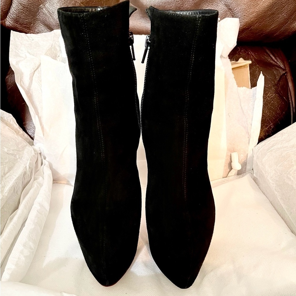 Christian Louboutin Daf Platform Bootie 160 blk Veau Velour suede lthr EU36 - Picture 6 of 14